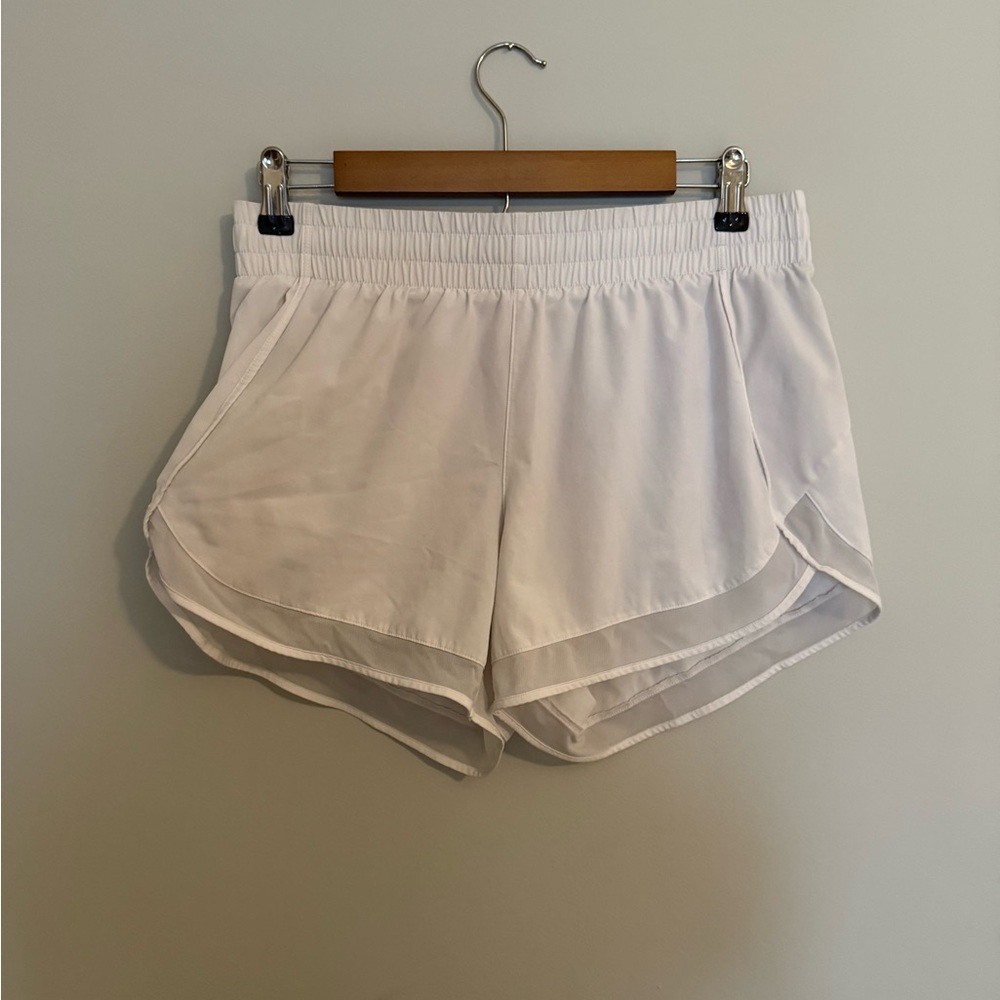 Women's White Athleta Running Shorts